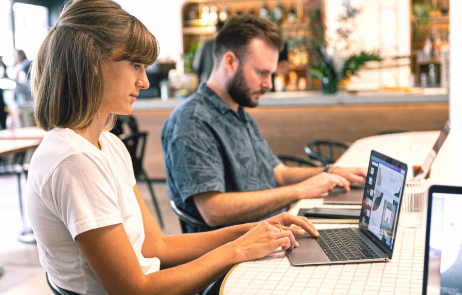 Espace de travail moderne pour apprentissage en ligne